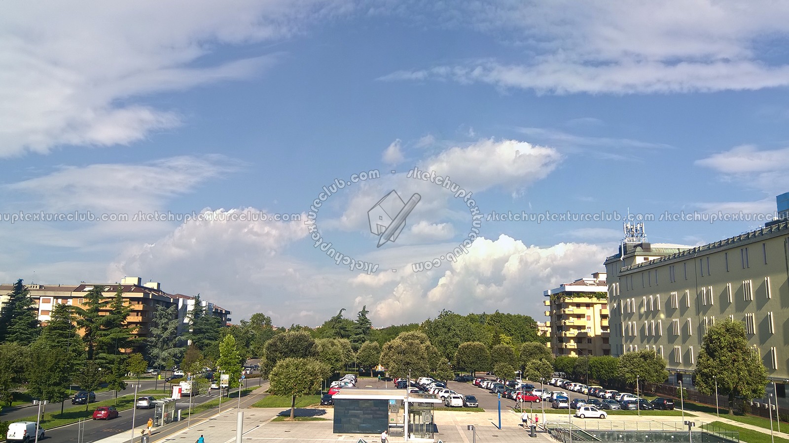 Textures   -   BACKGROUNDS & LANDSCAPES   -   CITY & TOWNS  - Brescia italy city square landscape 17600