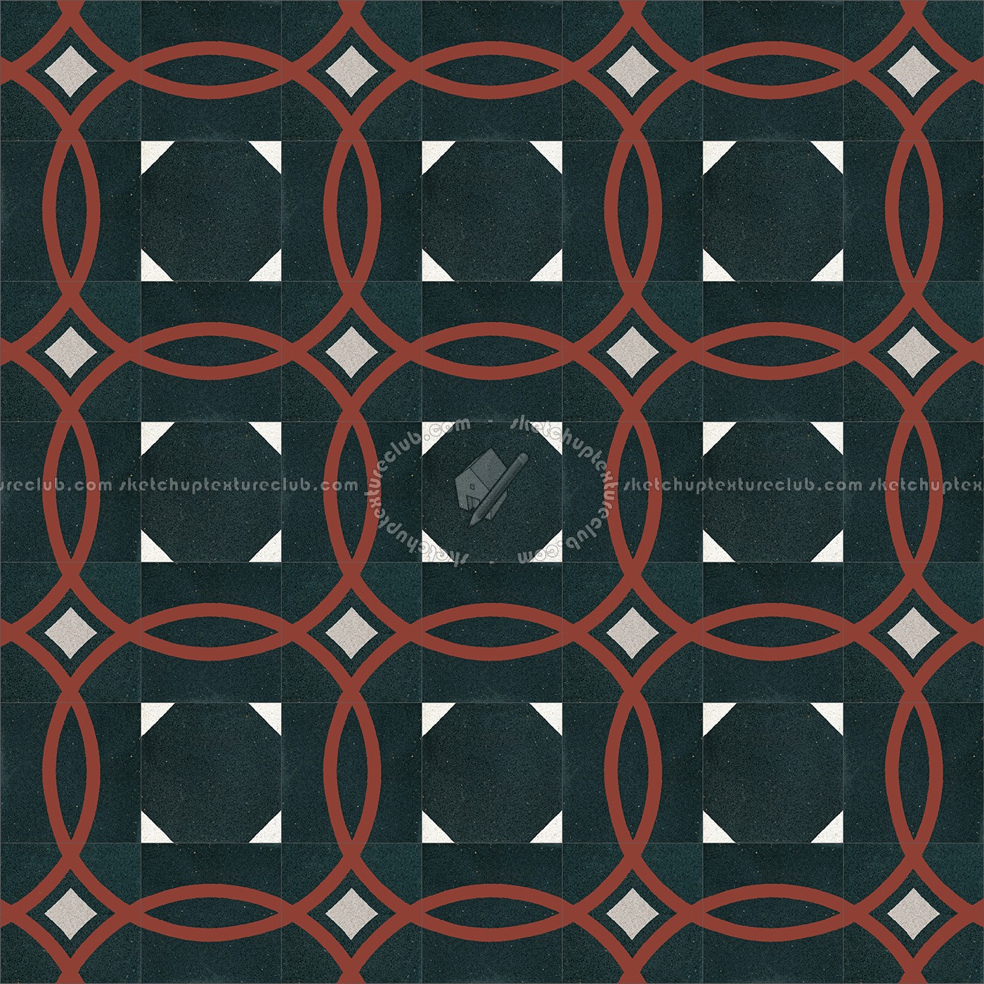 Textures   -   ARCHITECTURE   -   TILES INTERIOR   -   Cement - Encaustic   -   Cement  - Cement concrete tile texture seamless 13349 (seamless)