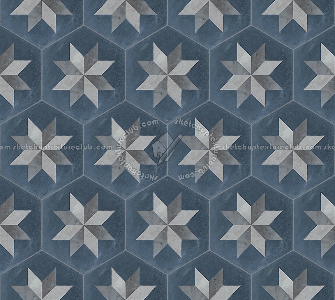 Textures   -   ARCHITECTURE   -   TILES INTERIOR   -   Hexagonal mixed  - Concrete hexagonal tile texture seamless 20292 (seamless)