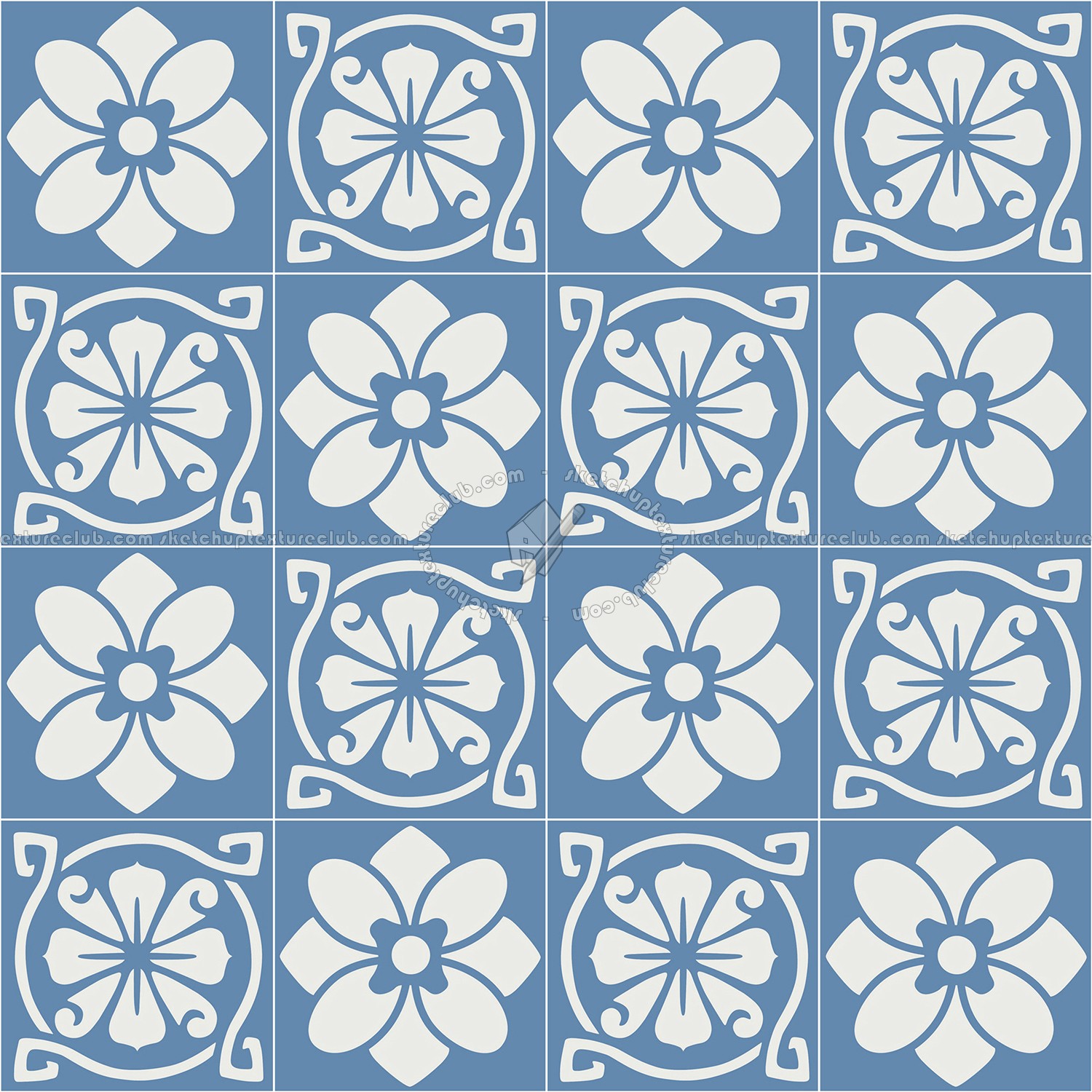 Textures   -   ARCHITECTURE   -   TILES INTERIOR   -   Cement - Encaustic   -   Victorian  - Victorian cement floor tile texture seamless 13689 (seamless)