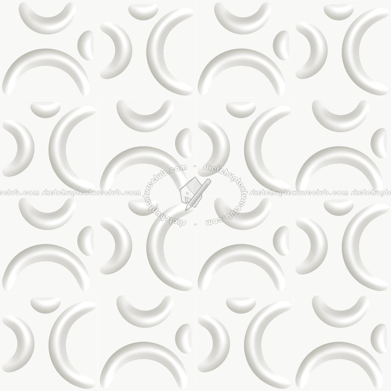 Textures   -   ARCHITECTURE   -   DECORATIVE PANELS   -   3D Wall panels   -   White panels  - White interior 3D wall panel texture seamless 02962 (seamless)