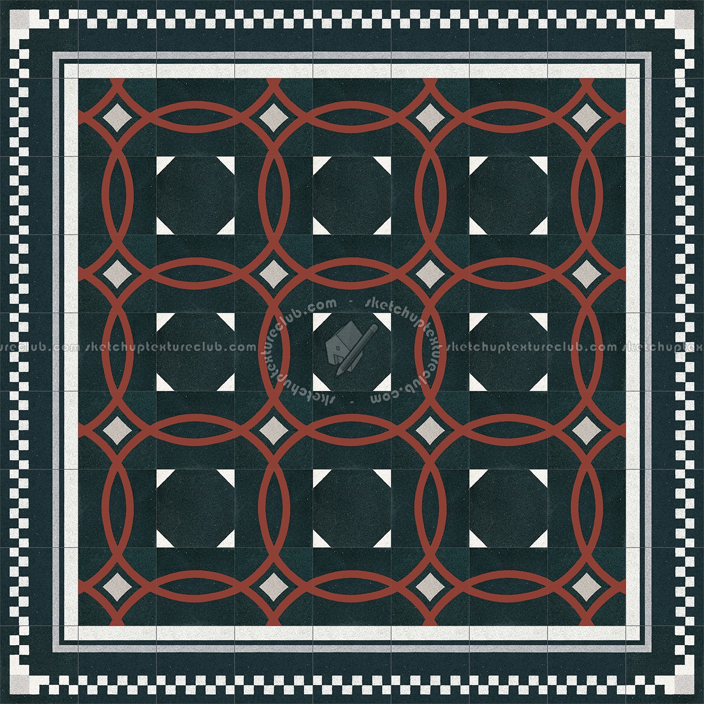 Textures   -   ARCHITECTURE   -   TILES INTERIOR   -   Cement - Encaustic   -   Cement  - Cement concrete tile texture seamless 13350 (seamless)