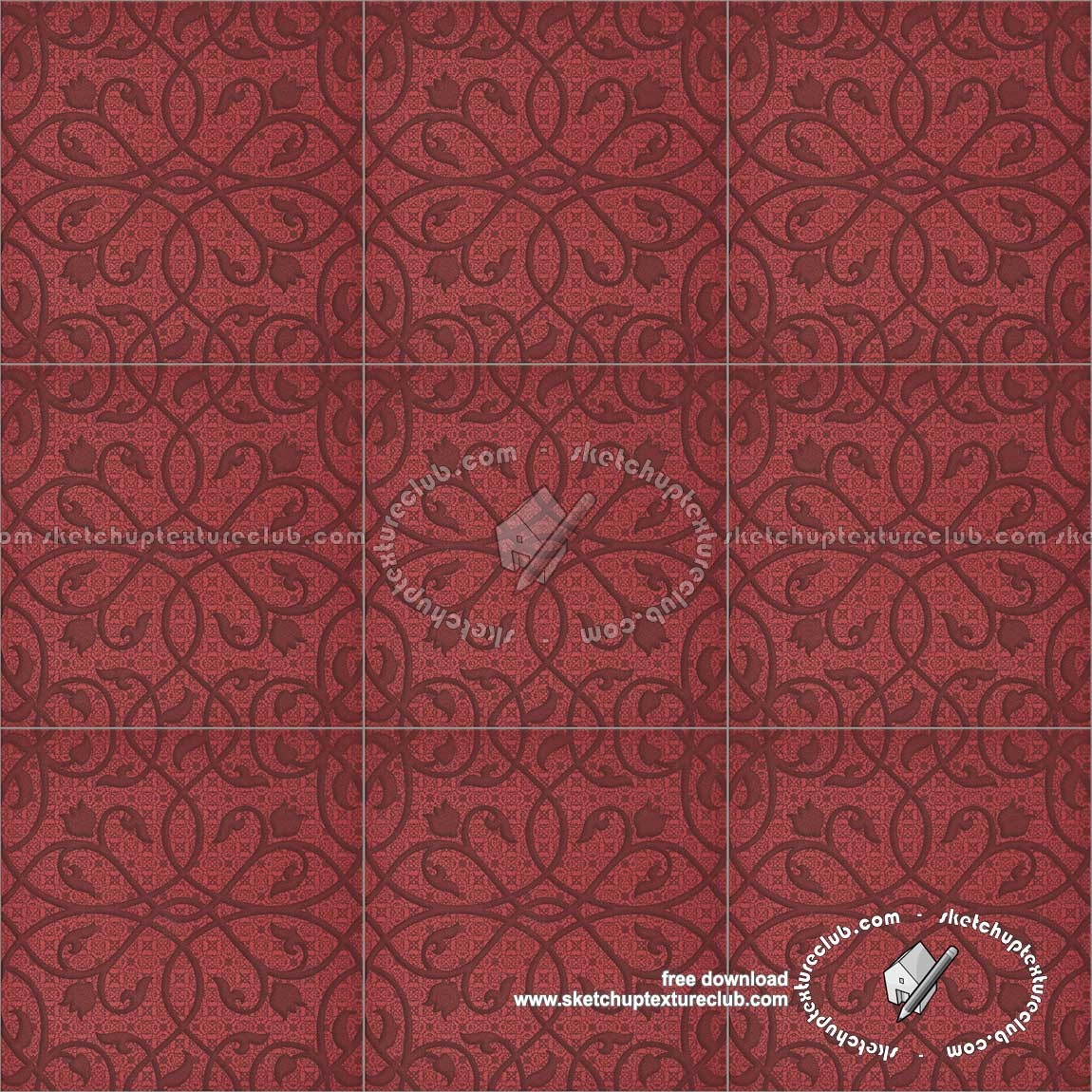 Textures   -   ARCHITECTURE   -   TILES INTERIOR   -   Ornate tiles   -   Mixed patterns  - Ceramic ornate tile texture seamless 20263 (seamless)