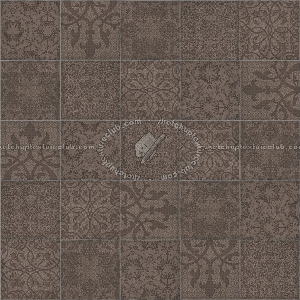 Textures   -   ARCHITECTURE   -   TILES INTERIOR   -   Ornate tiles   -   Patchwork  - Patchwork tile texture seamless 16623 (seamless)