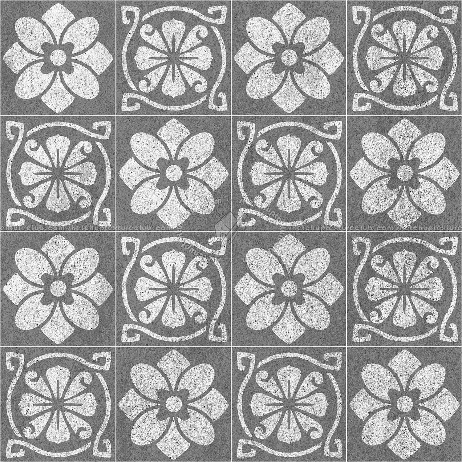 Textures   -   ARCHITECTURE   -   TILES INTERIOR   -   Cement - Encaustic   -   Victorian  - Victorian cement floor tile texture seamless 13690 (seamless)