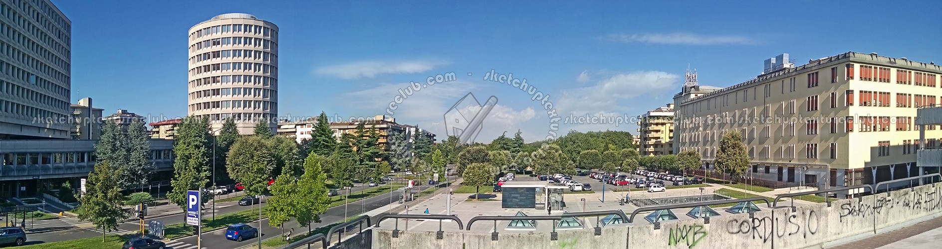 Textures   -   BACKGROUNDS & LANDSCAPES   -   CITY & TOWNS  - Brescia italy city square landscape 17602