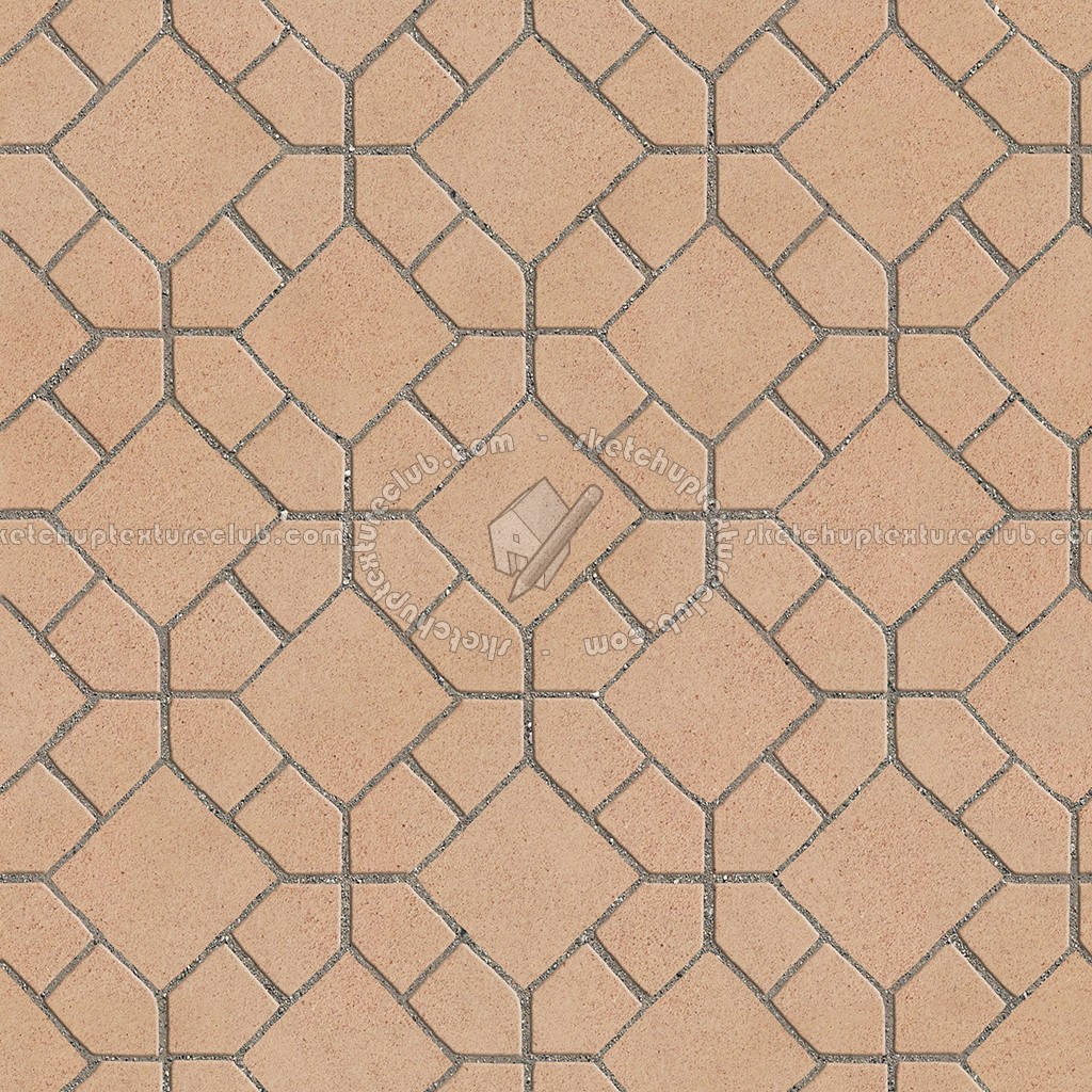 Textures - ARCHITECTURE - PAVING OUTDOOR - Terracotta - Blocks mixed - Paving cotto mixed size texture seamless 06603 (seamless)
