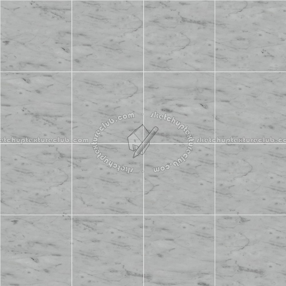 Textures   -   ARCHITECTURE   -   TILES INTERIOR   -   Marble tiles   -   White  - Carrara veined marble floor tile texture seamless 14839 (seamless)