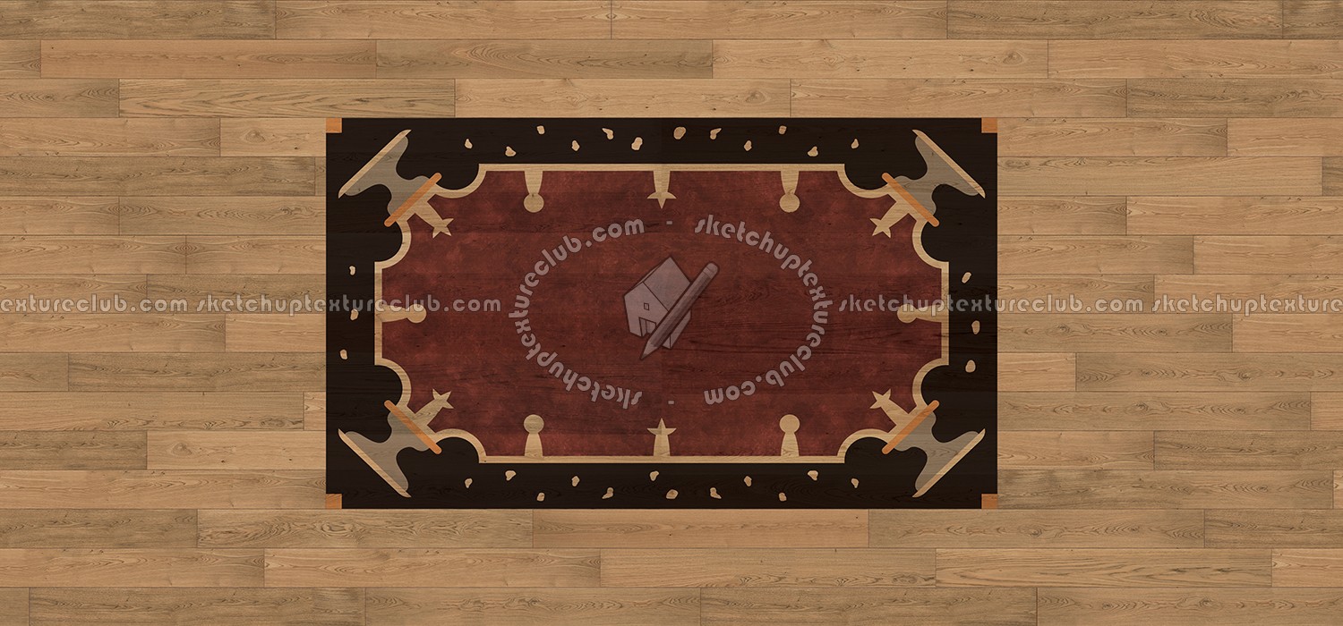 Textures   -   ARCHITECTURE   -   WOOD FLOORS   -   Decorated  - Parquet decorated carpet 150x240 texture seamless 04662 (seamless)