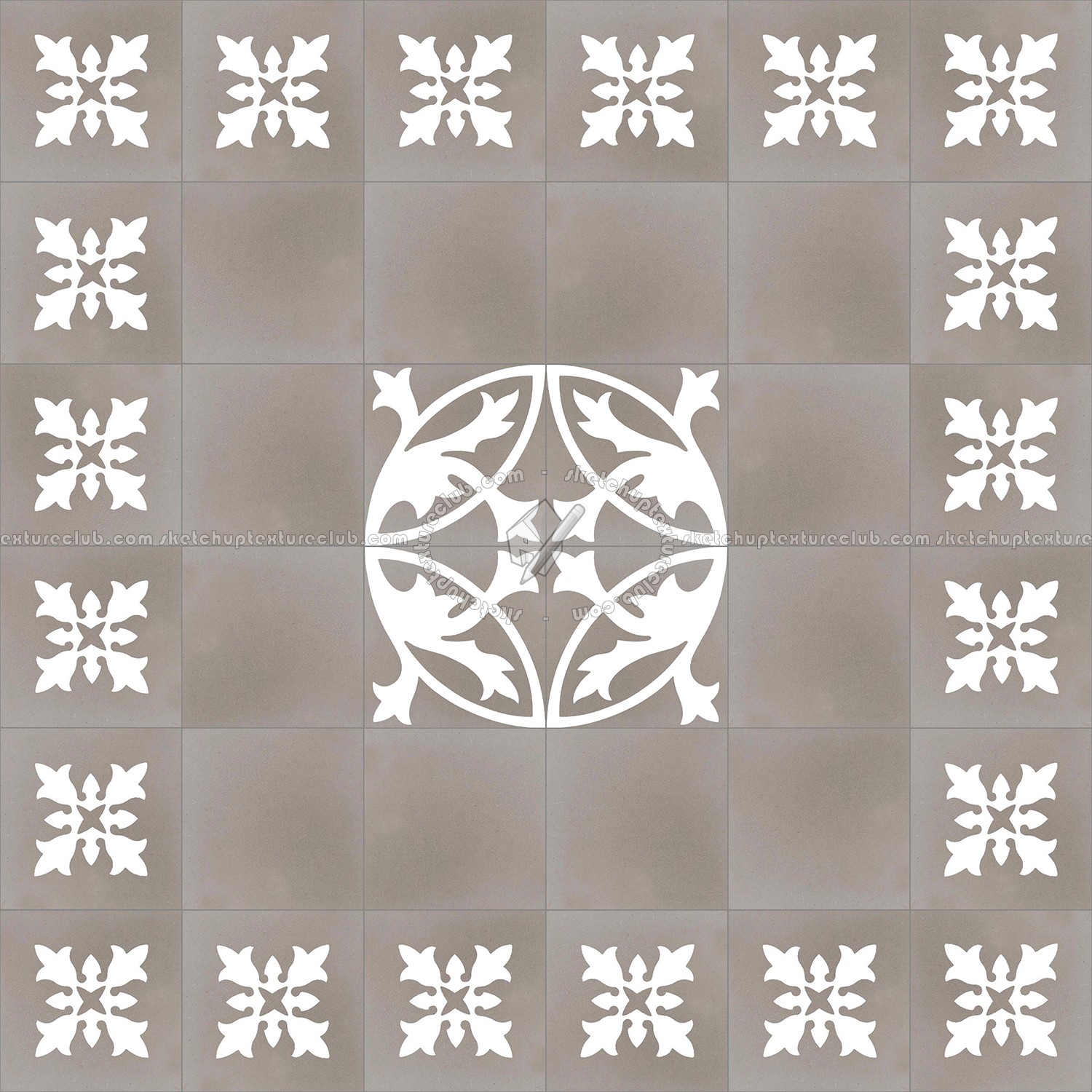 Textures   -   ARCHITECTURE   -   TILES INTERIOR   -   Cement - Encaustic   -   Encaustic  - Traditional encaustic cement ornate tile texture seamless 13472 (seamless)