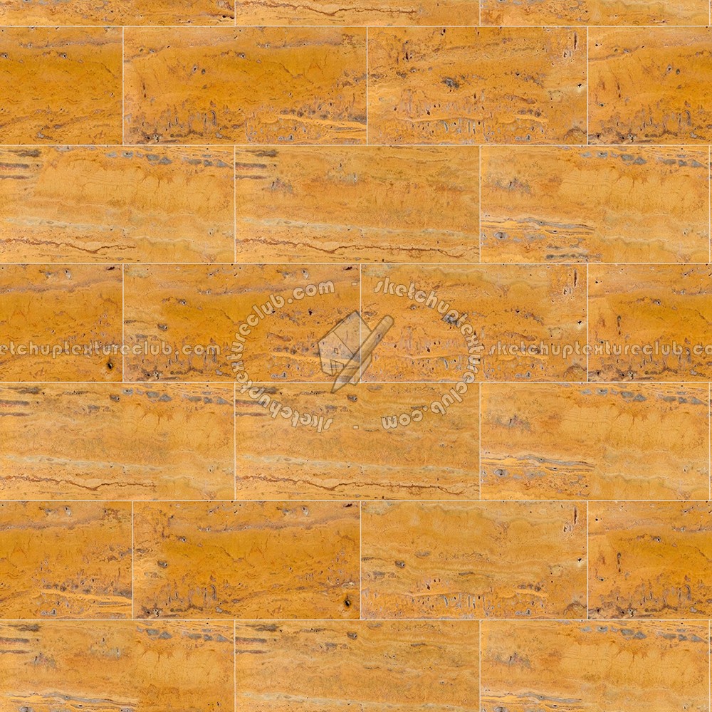 Textures   -   ARCHITECTURE   -   TILES INTERIOR   -   Marble tiles   -   Travertine  - Yellow travertine floor tile texture seamless 14697 (seamless)
