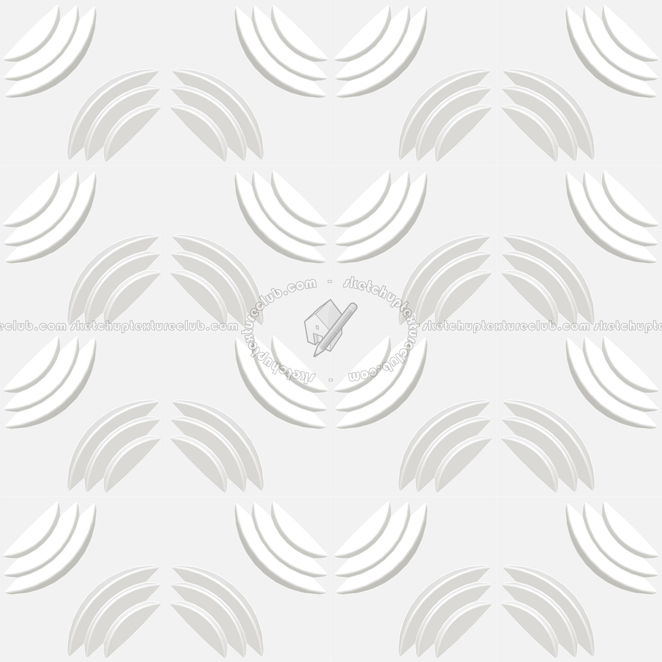 Textures   -   ARCHITECTURE   -   DECORATIVE PANELS   -   3D Wall panels   -   White panels  - White interior 3D wall panel texture seamless 02966 (seamless)