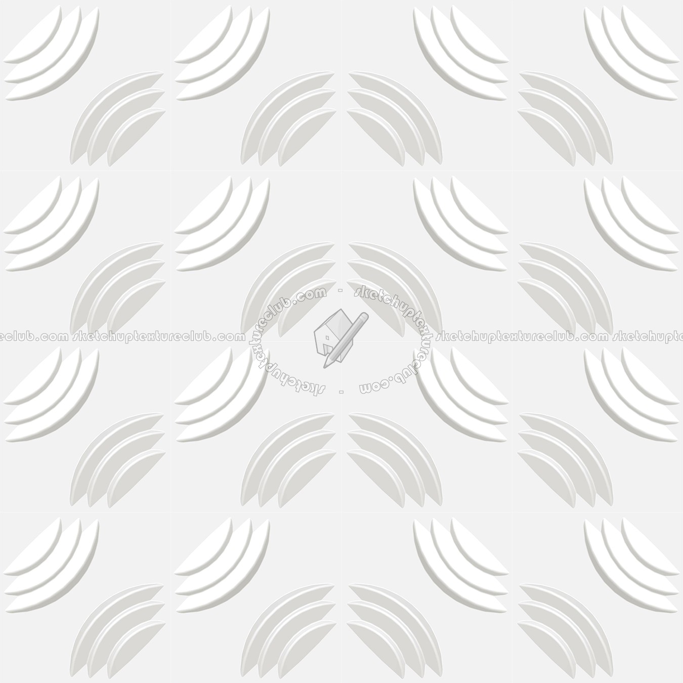 Textures   -   ARCHITECTURE   -   DECORATIVE PANELS   -   3D Wall panels   -   White panels  - White interior 3D wall panel texture seamless 02967 (seamless)