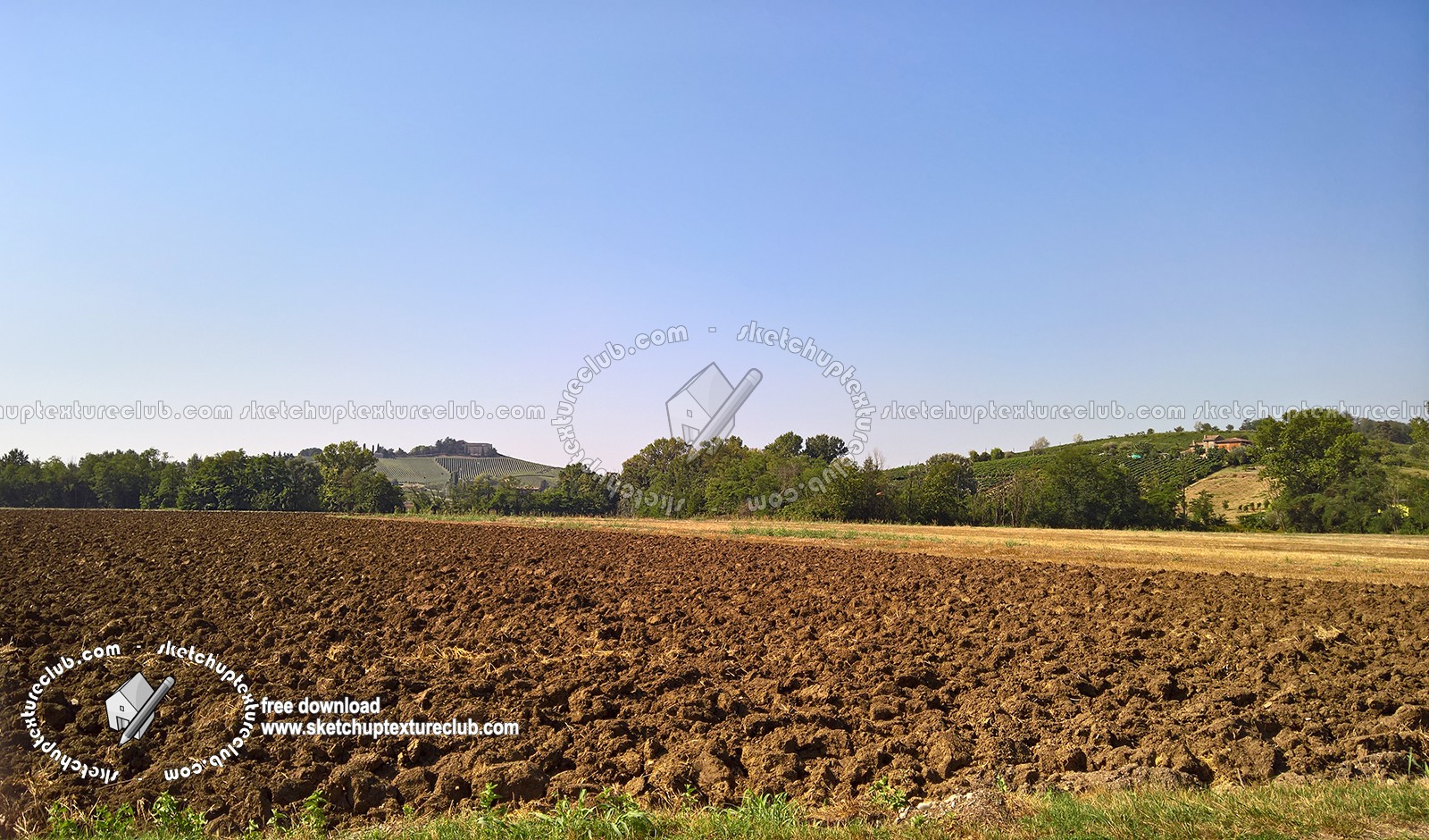Textures   -   BACKGROUNDS & LANDSCAPES   -   NATURE   -   Countrysides & Hills  - Fields with clods countrysides landscape texture 17962