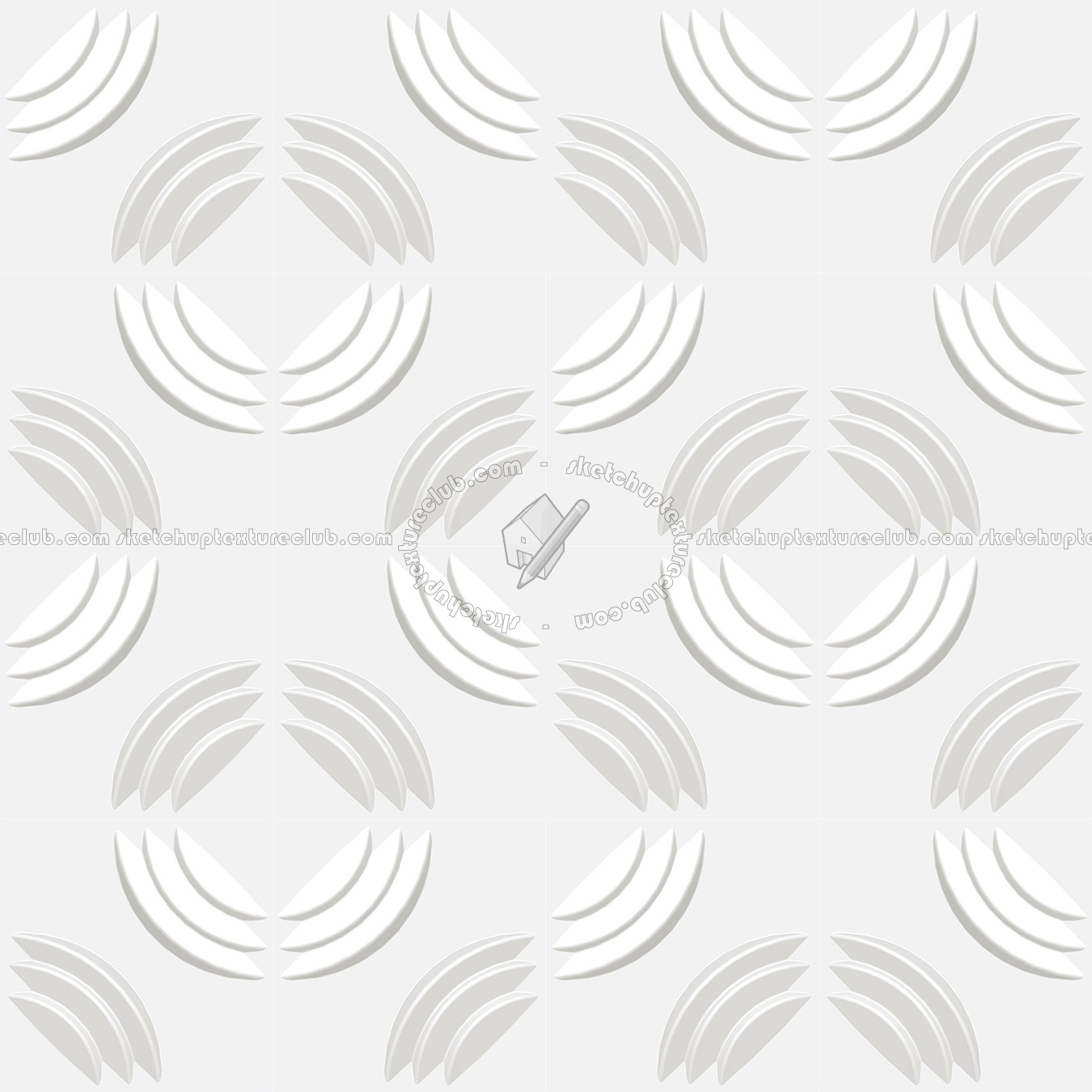 Textures   -   ARCHITECTURE   -   DECORATIVE PANELS   -   3D Wall panels   -   White panels  - White interior 3D wall panel texture seamless 02968 (seamless)