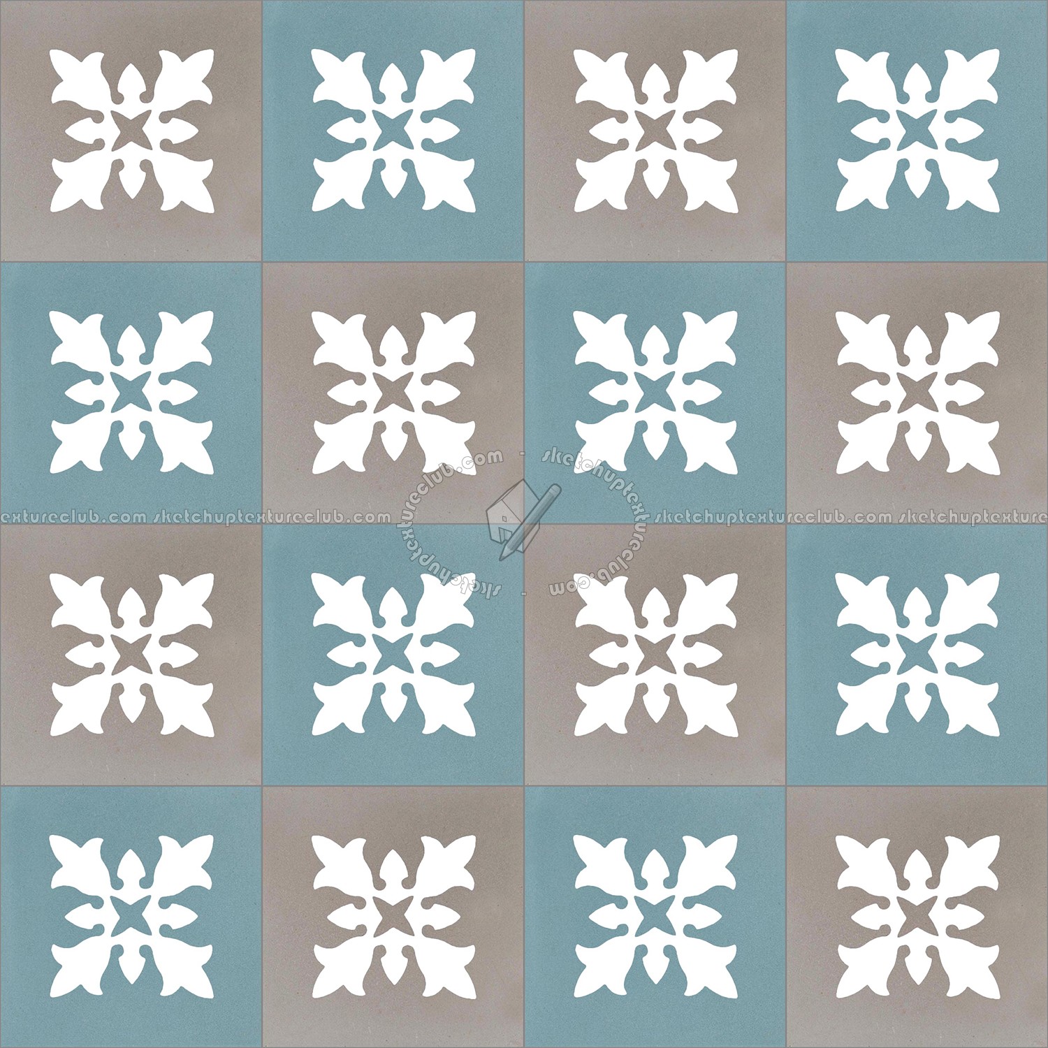 Textures   -   ARCHITECTURE   -   TILES INTERIOR   -   Cement - Encaustic   -   Encaustic  - Traditional encaustic cement ornate tile texture seamless 13476 (seamless)