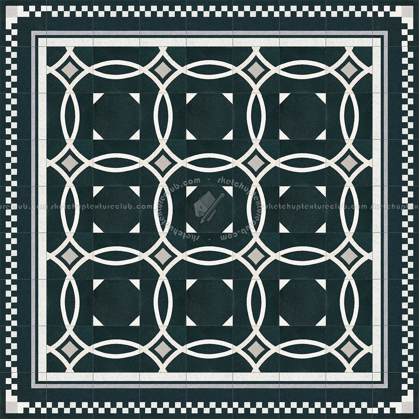 Textures   -   ARCHITECTURE   -   TILES INTERIOR   -   Cement - Encaustic   -   Cement  - Cement concrete tile texture seamless 13357 (seamless)