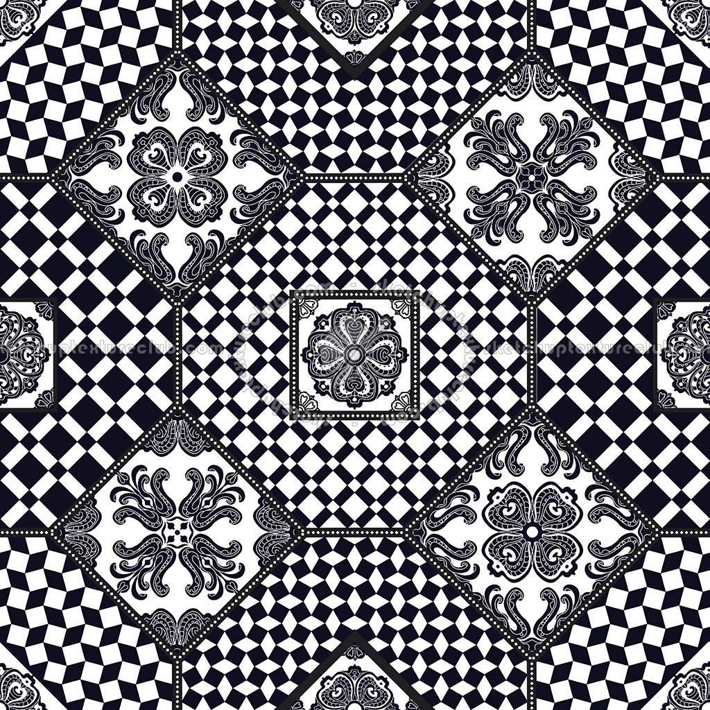 Textures   -   ARCHITECTURE   -   TILES INTERIOR   -   Ornate tiles   -   Patchwork  - Patchwork tile texture seamless 16813 (seamless)