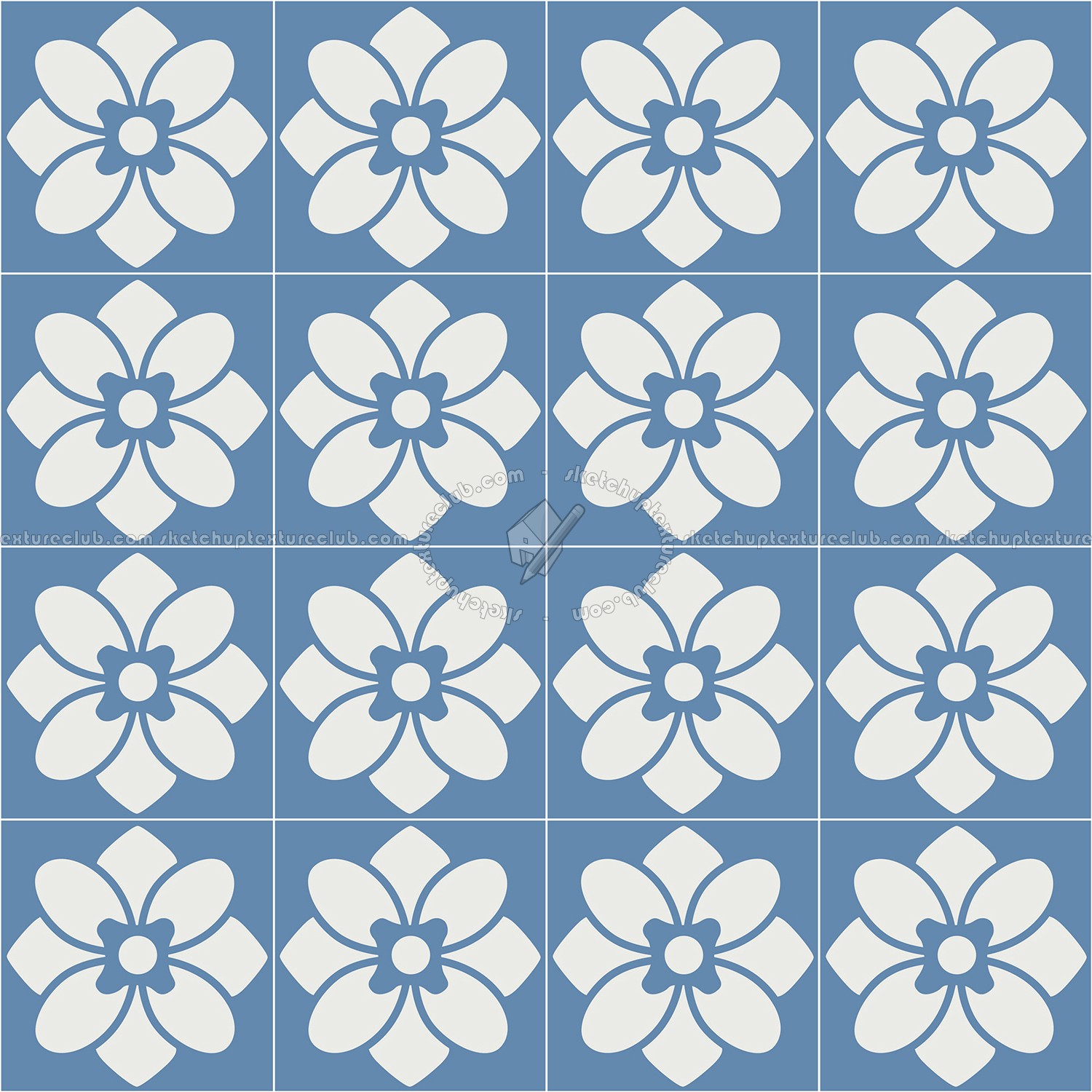 Textures   -   ARCHITECTURE   -   TILES INTERIOR   -   Cement - Encaustic   -   Victorian  - Victorian cement floor tile texture seamless 13697 (seamless)