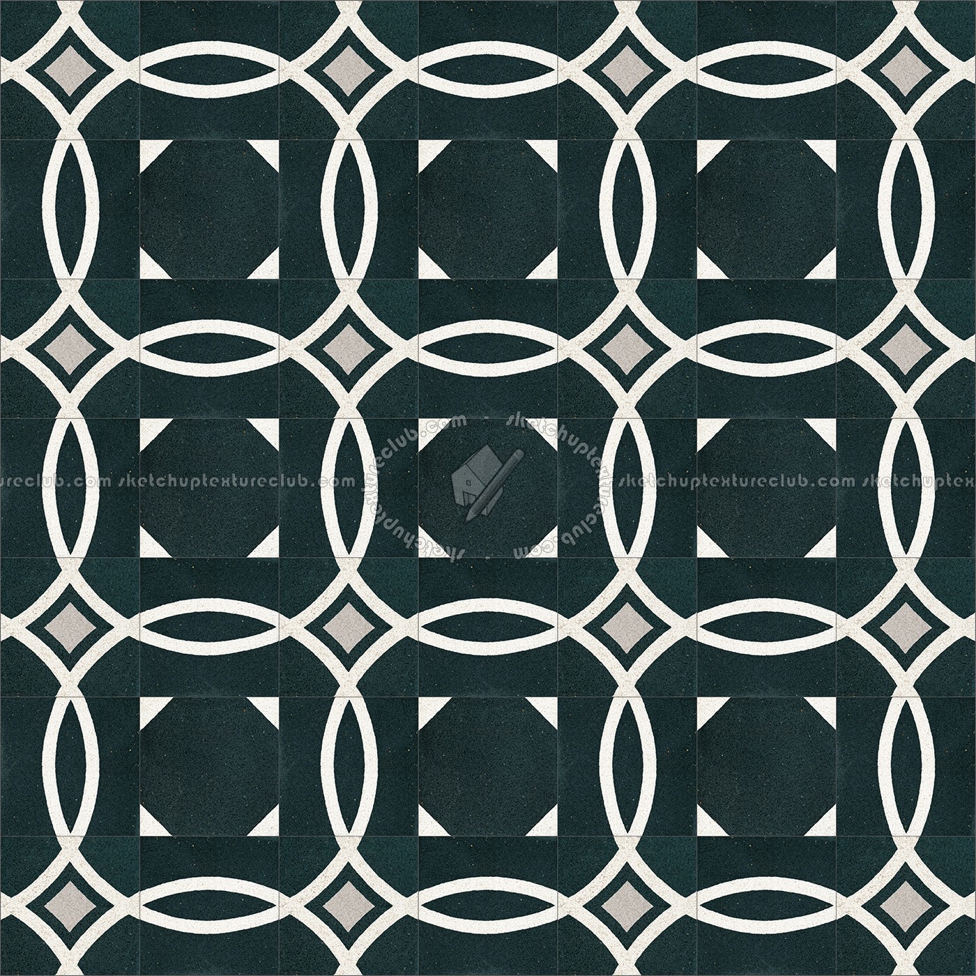 Textures   -   ARCHITECTURE   -   TILES INTERIOR   -   Cement - Encaustic   -   Cement  - Cement concrete tile texture seamless 13358 (seamless)