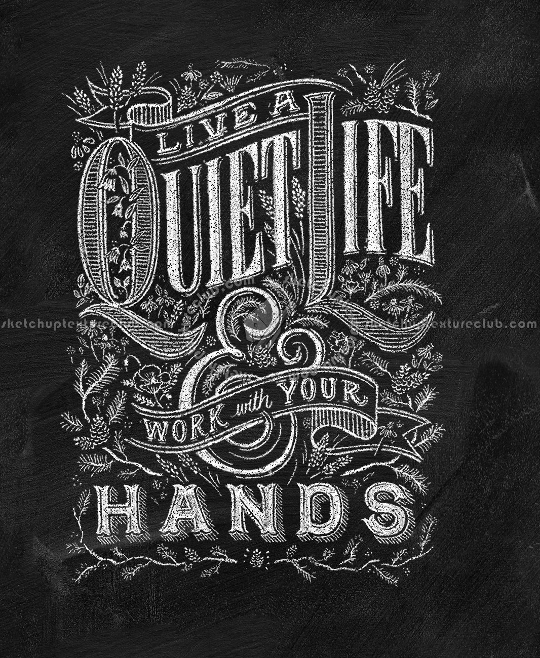 Textures   -   ARCHITECTURE   -   DECORATIVE PANELS   -   Chalkboard paint  - Chalkboard interior decorative panel 03089