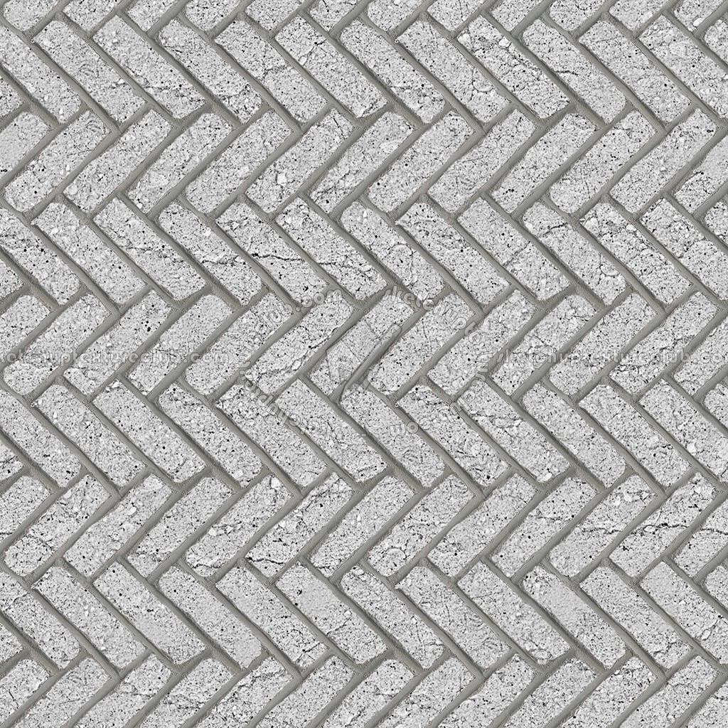 Textures   -   ARCHITECTURE   -   PAVING OUTDOOR   -   Concrete   -   Herringbone  - Concrete paving herringbone outdoor texture seamless 05833 (seamless)