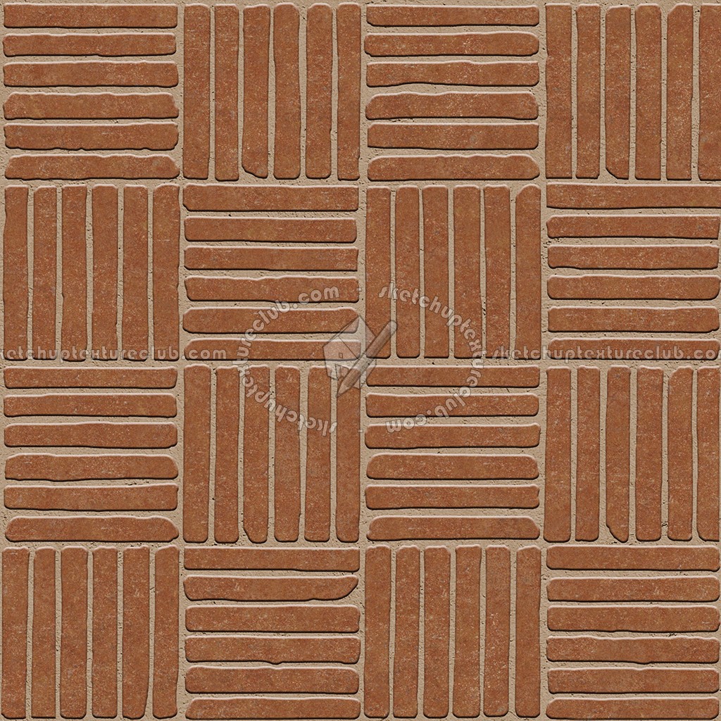 Textures   -   ARCHITECTURE   -   PAVING OUTDOOR   -   Terracotta   -   Blocks regular  - Cotto paving outdoor regular blocks texture seamless 06681 (seamless)