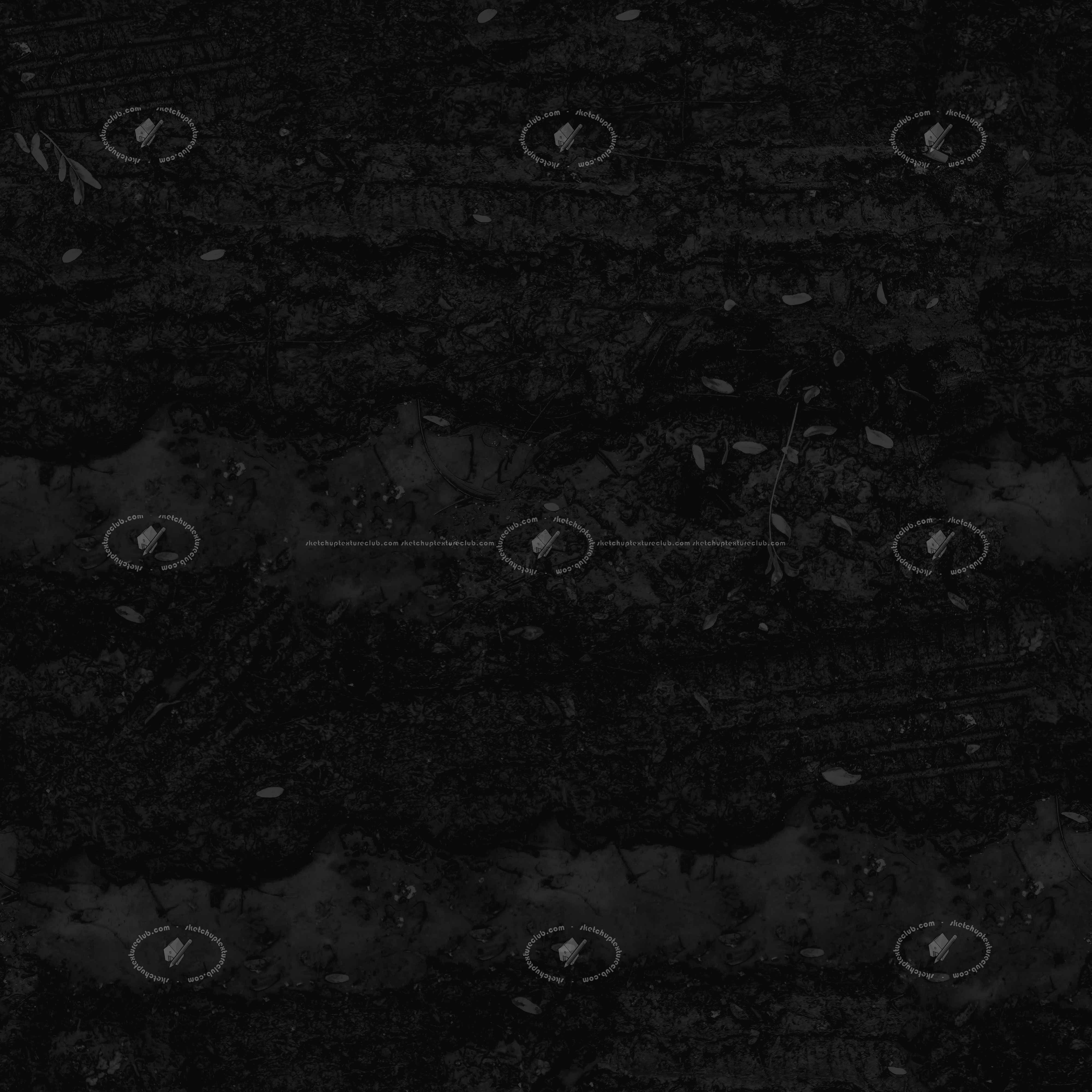 Textures   -   NATURE ELEMENTS   -   SOIL   -   Mud  - Mud with leaves texture seamless 21307 - Specular