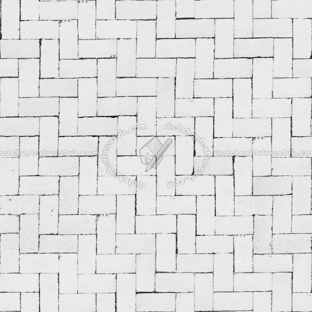 Textures   -   ARCHITECTURE   -   PAVING OUTDOOR   -   Terracotta   -   Herringbone  - Cotto paving herringbone outdoor texture seamless 06770 - Bump