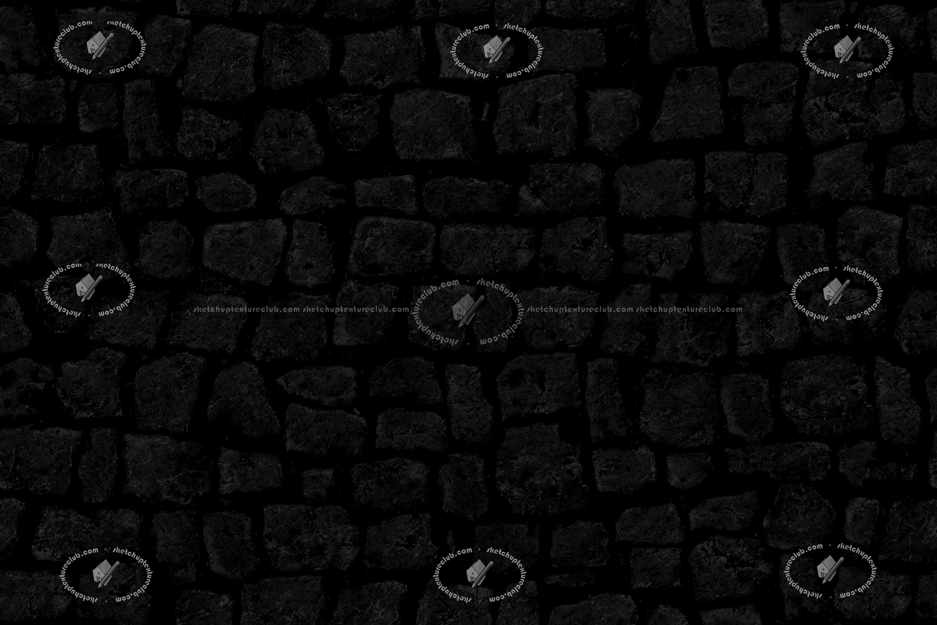 Textures   -   ARCHITECTURE   -   ROADS   -   Paving streets   -   Damaged cobble  - Damaged cobblestone texture seamless 21235 - Specular
