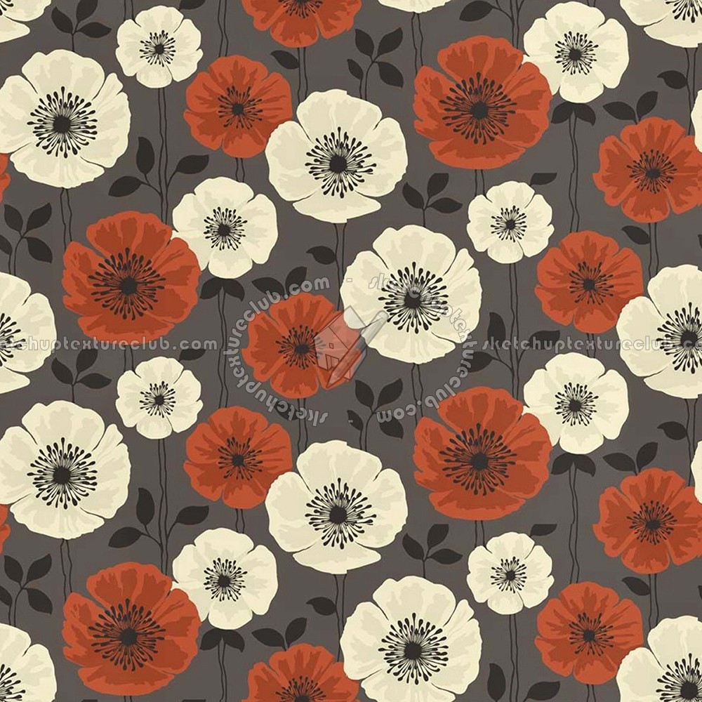 Textures   -   MATERIALS   -   WALLPAPER   -   Floral  - Floral wallpaper texture seamless 11025 (seamless)