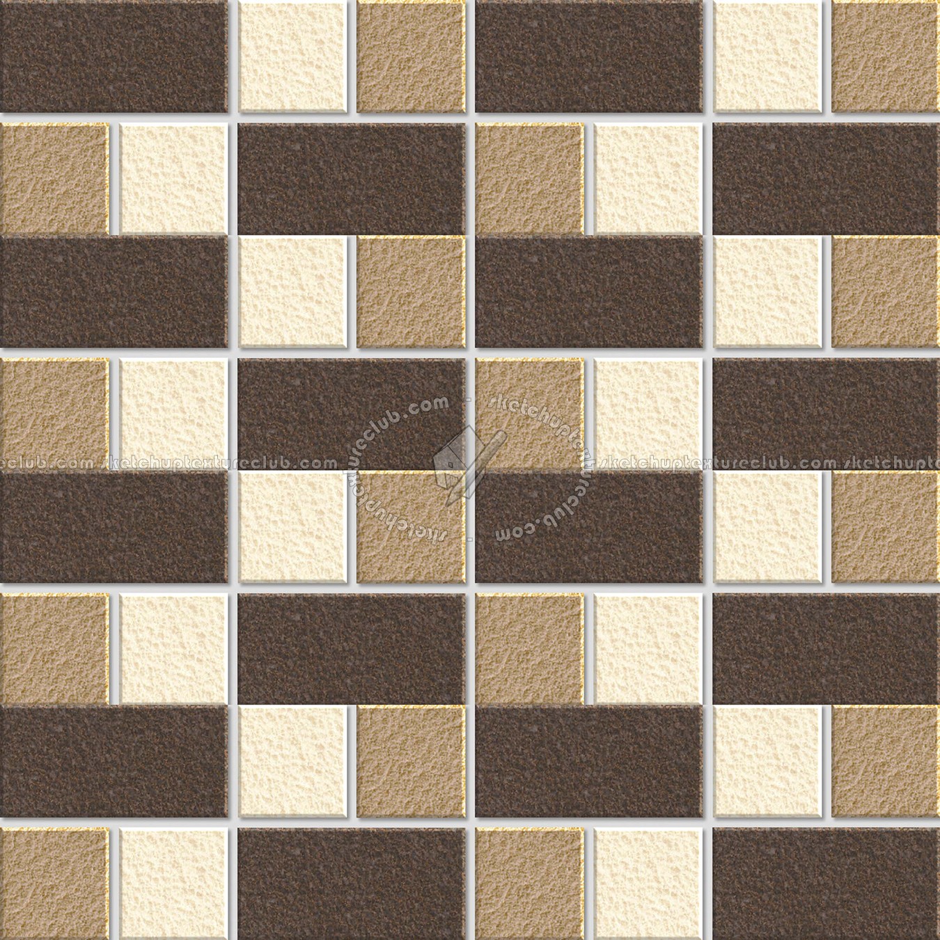 Textures   -   ARCHITECTURE   -   TILES INTERIOR   -   Mosaico   -   Mixed format  - Mosaico mixed size tiles texture seamless 15580 (seamless)