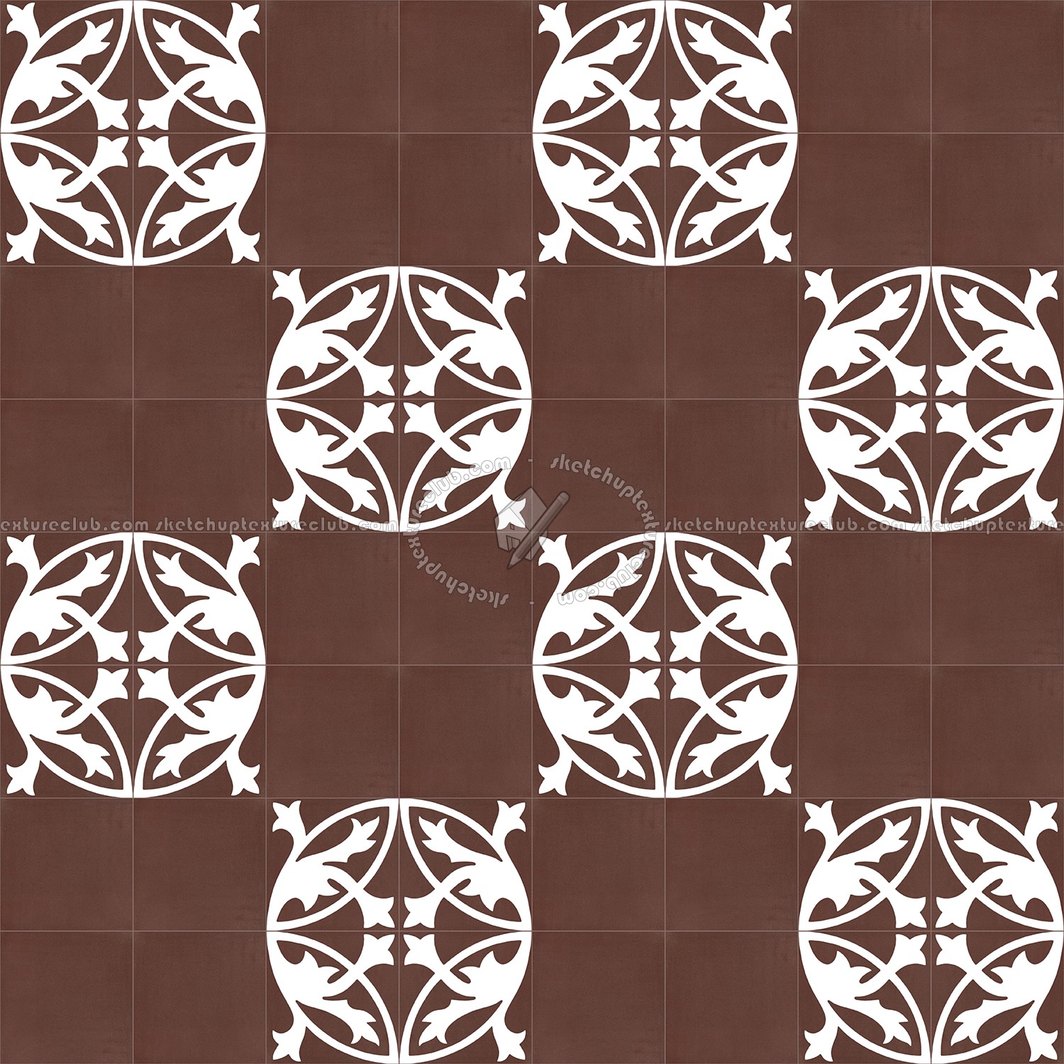 Textures   -   ARCHITECTURE   -   TILES INTERIOR   -   Cement - Encaustic   -   Encaustic  - Traditional encaustic cement ornate tile texture seamless 13481 (seamless)