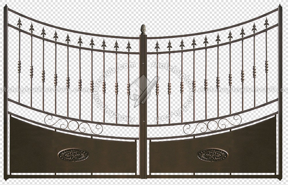 Textures   -   ARCHITECTURE   -   BUILDINGS   -   Gates  - Cut out metal entrance gate 18613