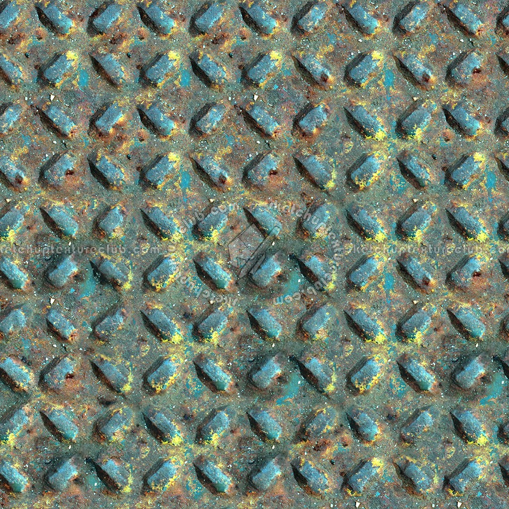 Textures   -   MATERIALS   -   METALS   -   Plates  - Iron rusty dirty metal plate texture seamless 10620 (seamless)