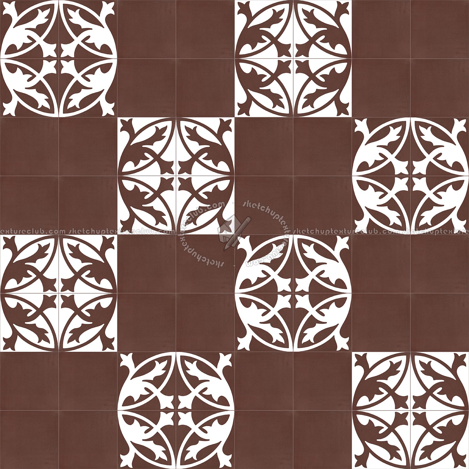 Textures   -   ARCHITECTURE   -   TILES INTERIOR   -   Cement - Encaustic   -   Encaustic  - Traditional encaustic cement ornate tile texture seamless 13482 (seamless)