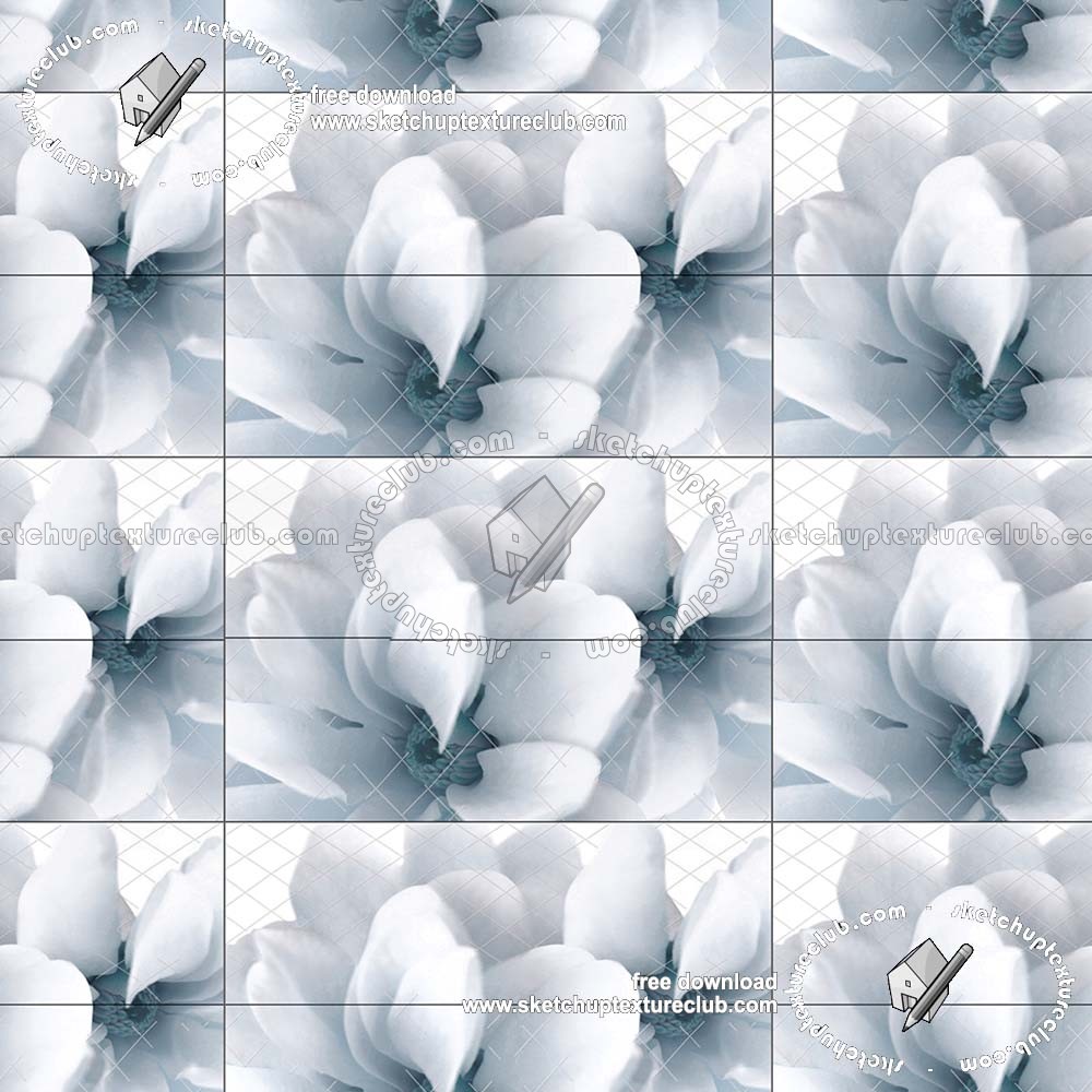 Textures   -   ARCHITECTURE   -   TILES INTERIOR   -   Ornate tiles   -   Floral tiles  - Ceramic floral tiles texture seamless 19210 (seamless)