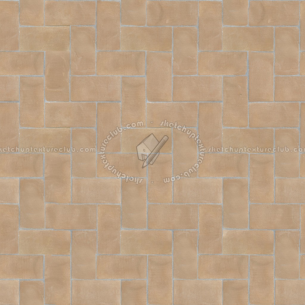 Textures   -   ARCHITECTURE   -   PAVING OUTDOOR   -   Terracotta   -   Herringbone  - Cotto paving herringbone outdoor texture seamless 06774 (seamless)