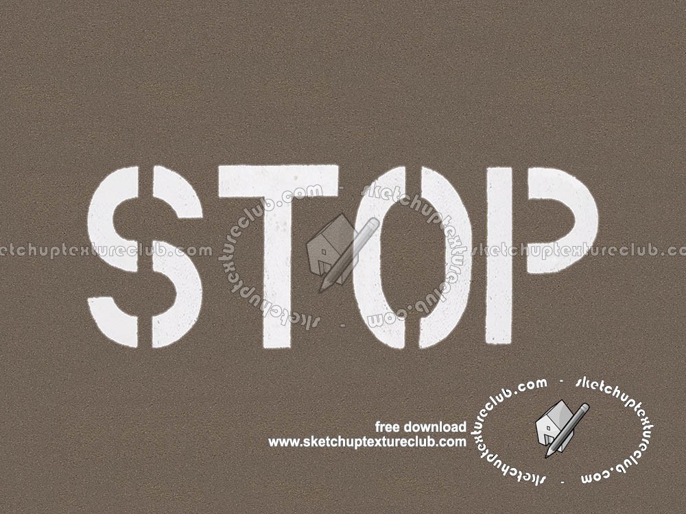 Textures   -   ARCHITECTURE   -   ROADS   -   Roads Markings  - Road markings stop sign texture seamless 18785 (seamless)