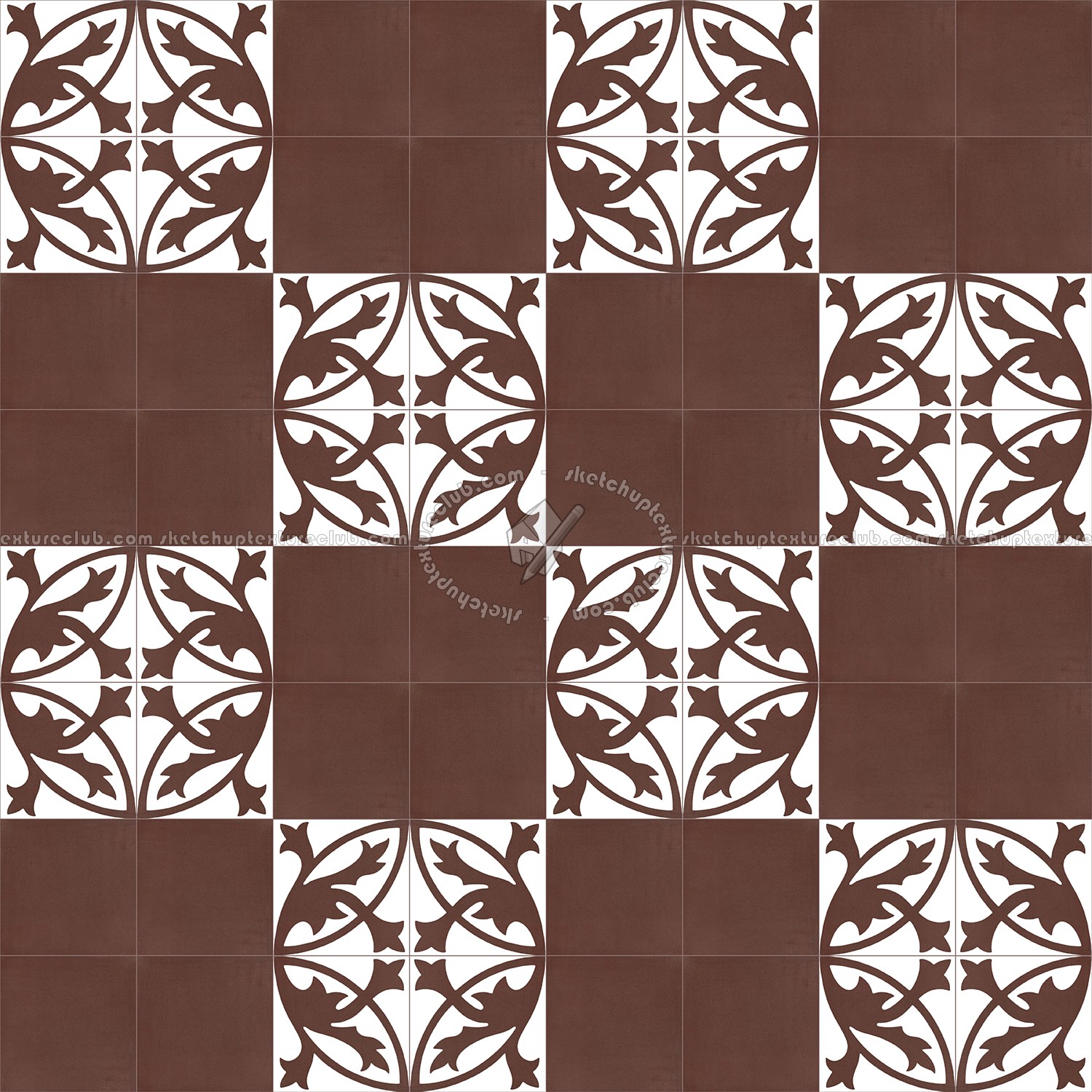 Textures   -   ARCHITECTURE   -   TILES INTERIOR   -   Cement - Encaustic   -   Encaustic  - Traditional encaustic cement ornate tile texture seamless 13483 (seamless)