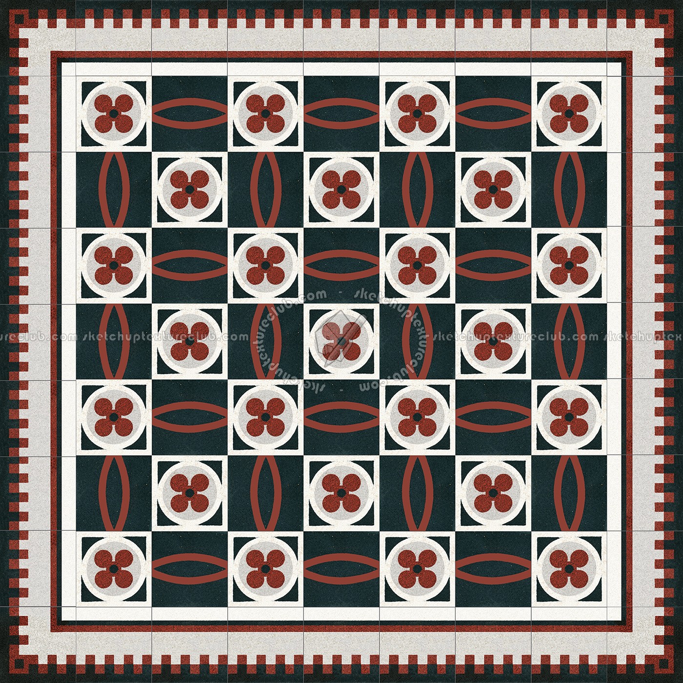 Textures   -   ARCHITECTURE   -   TILES INTERIOR   -   Cement - Encaustic   -   Cement  - Cement concrete tile texture seamless 13364 (seamless)