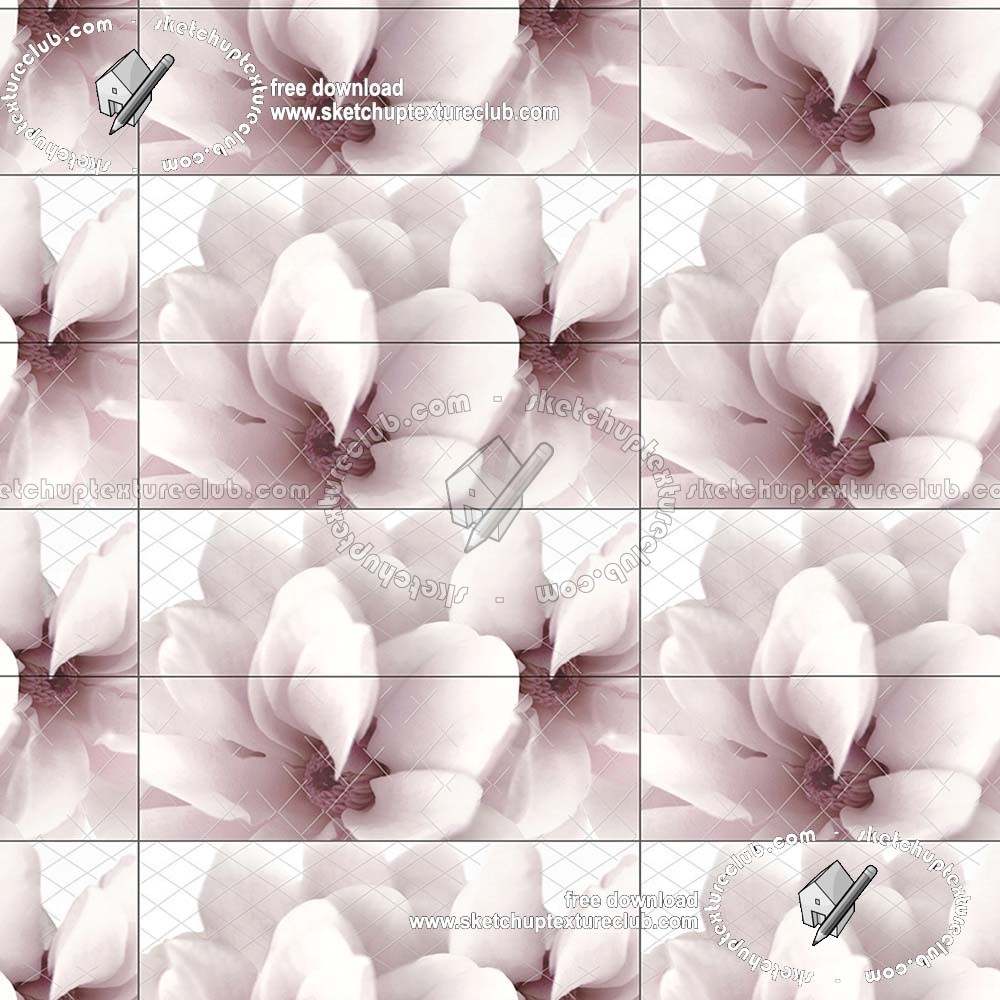 Textures   -   ARCHITECTURE   -   TILES INTERIOR   -   Ornate tiles   -   Floral tiles  - Ceramic floral tiles texture seamless 19211 (seamless)
