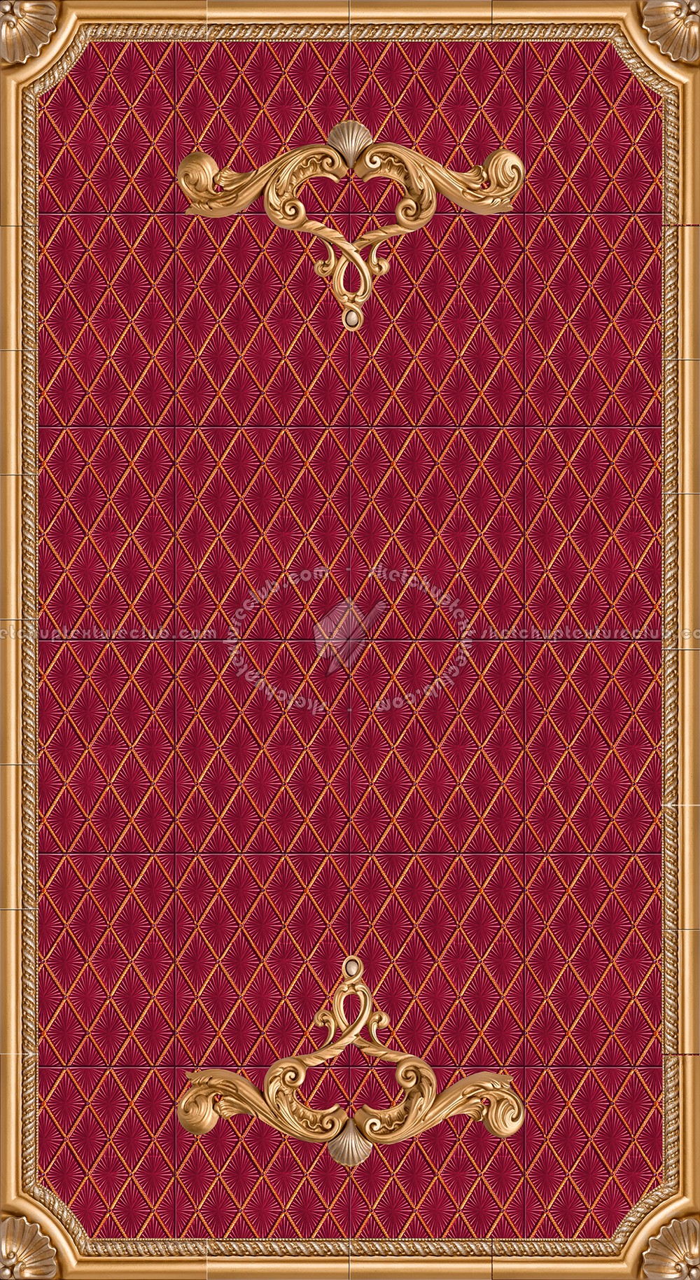 Textures   -   ARCHITECTURE   -   TILES INTERIOR   -   Coordinated themes  - Luxury tiles paneling coordinetd colors texture seamless 13943 (seamless)