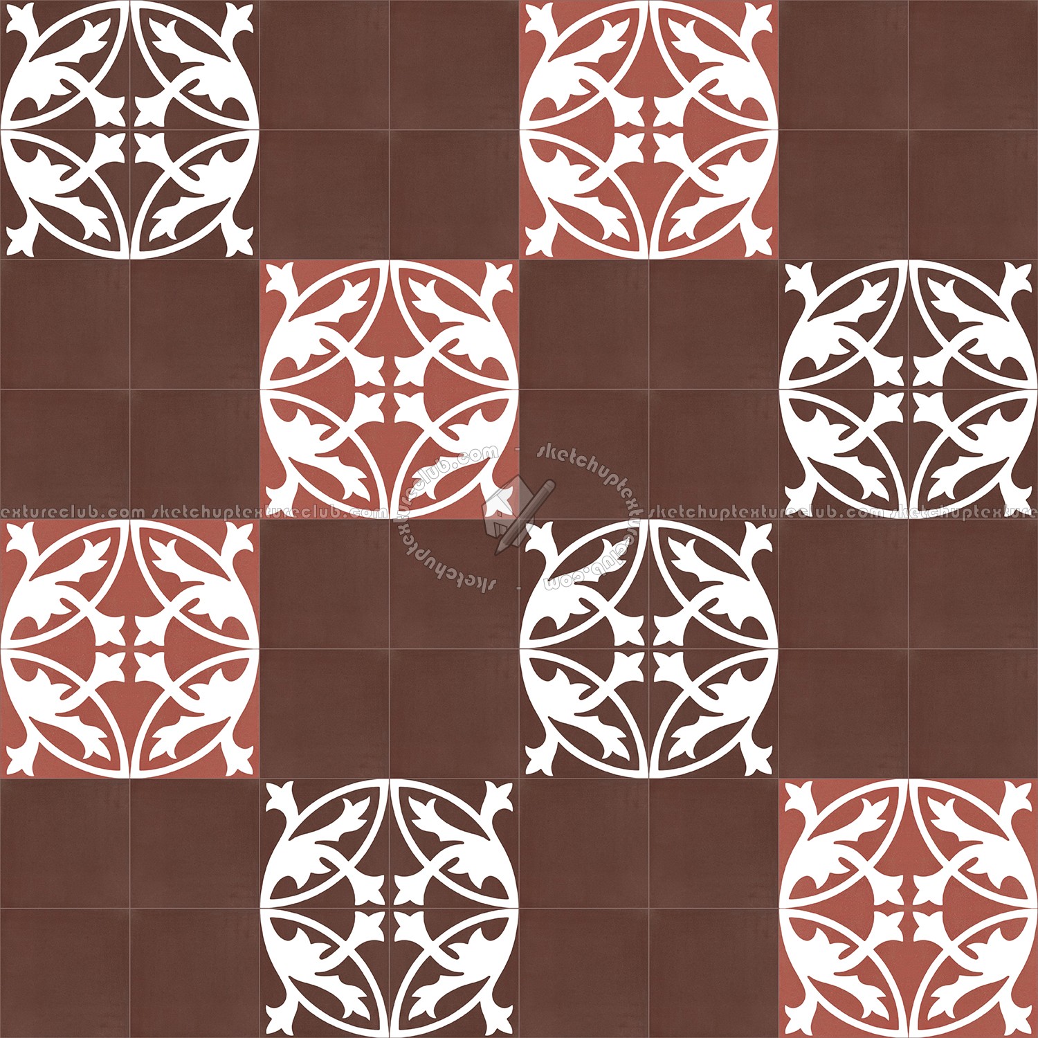 Textures   -   ARCHITECTURE   -   TILES INTERIOR   -   Cement - Encaustic   -   Encaustic  - Traditional encaustic cement ornate tile texture seamless 13484 (seamless)