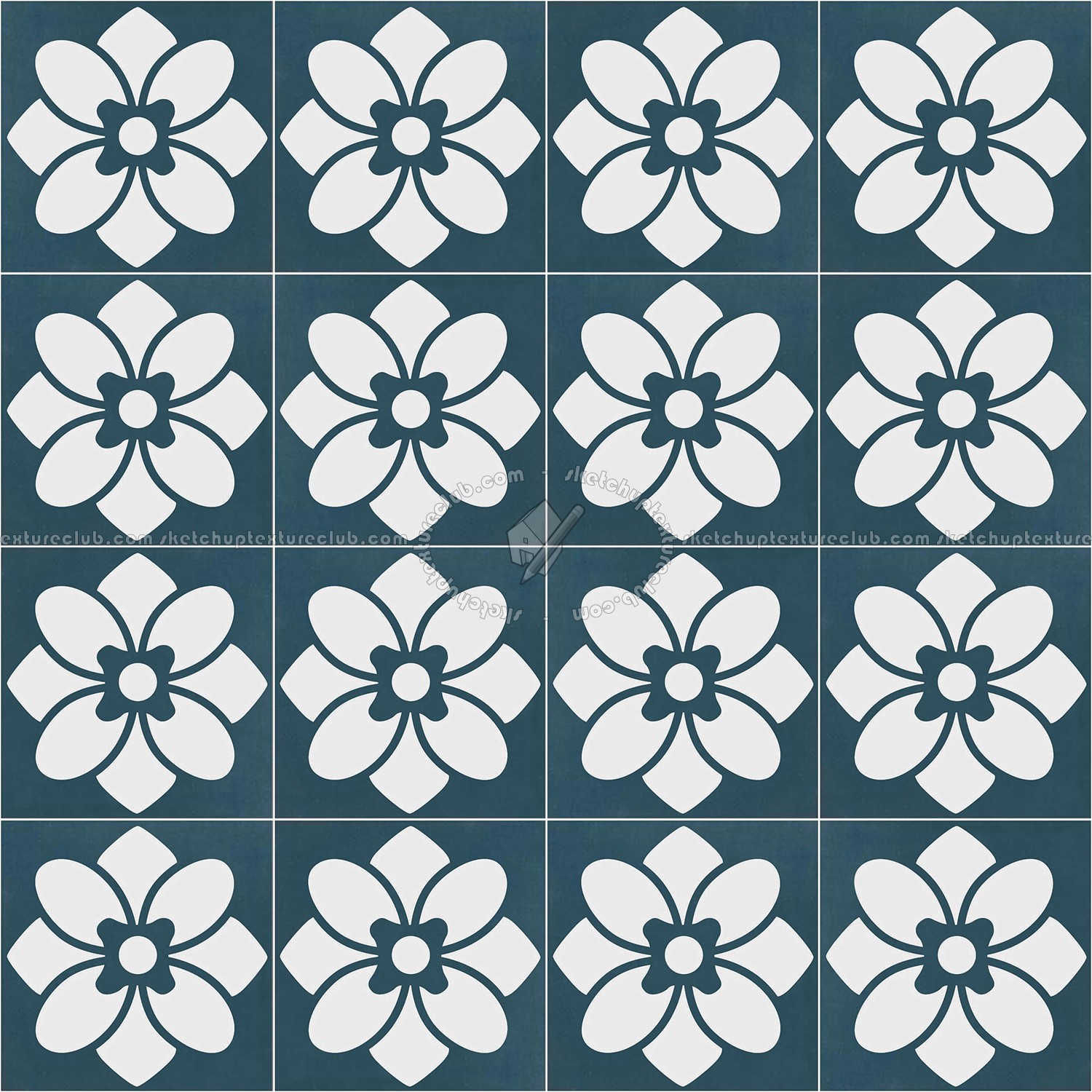 Textures   -   ARCHITECTURE   -   TILES INTERIOR   -   Cement - Encaustic   -   Victorian  - Victorian cement floor tile texture seamless 13703 (seamless)