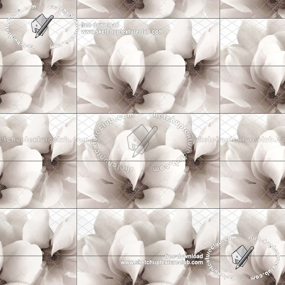 Textures   -   ARCHITECTURE   -   TILES INTERIOR   -   Ornate tiles   -   Floral tiles  - Ceramic floral tiles texture seamless 19212 (seamless)