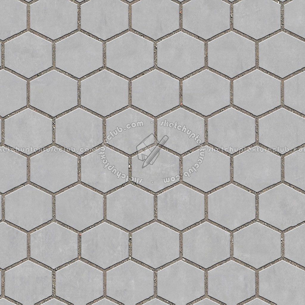 Textures   -   ARCHITECTURE   -   PAVING OUTDOOR   -   Hexagonal  - Concrete paving outdoor hexagonal texture seamless 06032 (seamless)