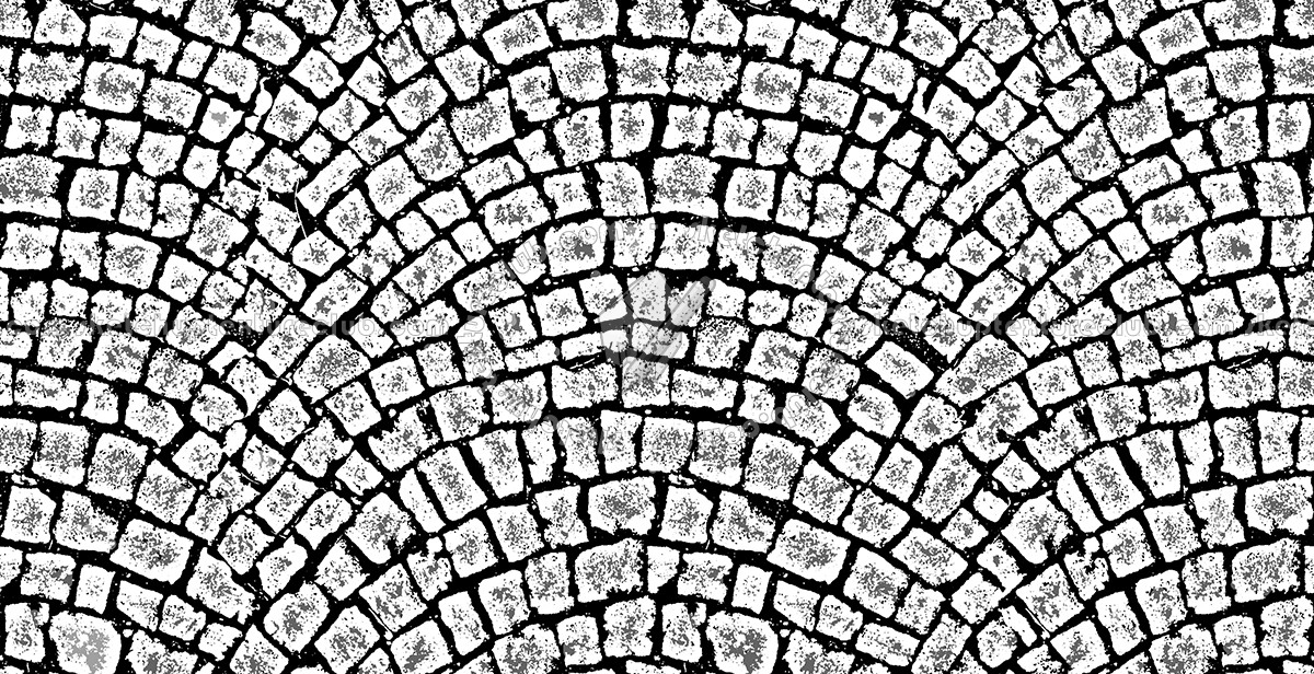 Textures   -   ARCHITECTURE   -   ROADS   -   Paving streets   -   Cobblestone  - Street paving cobblestone texture seamless 07383 - Displacement