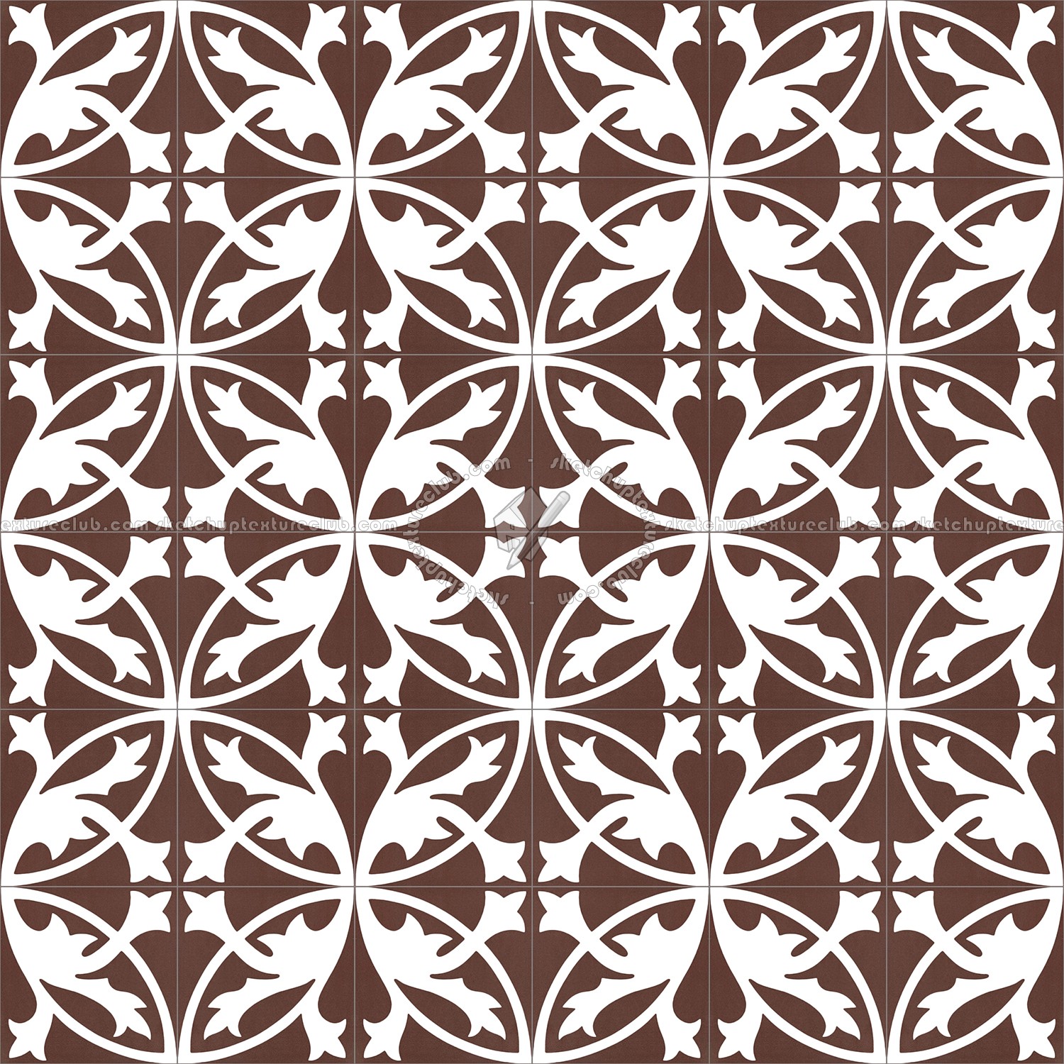 Textures   -   ARCHITECTURE   -   TILES INTERIOR   -   Cement - Encaustic   -   Encaustic  - Traditional encaustic cement ornate tile texture seamless 13485 (seamless)