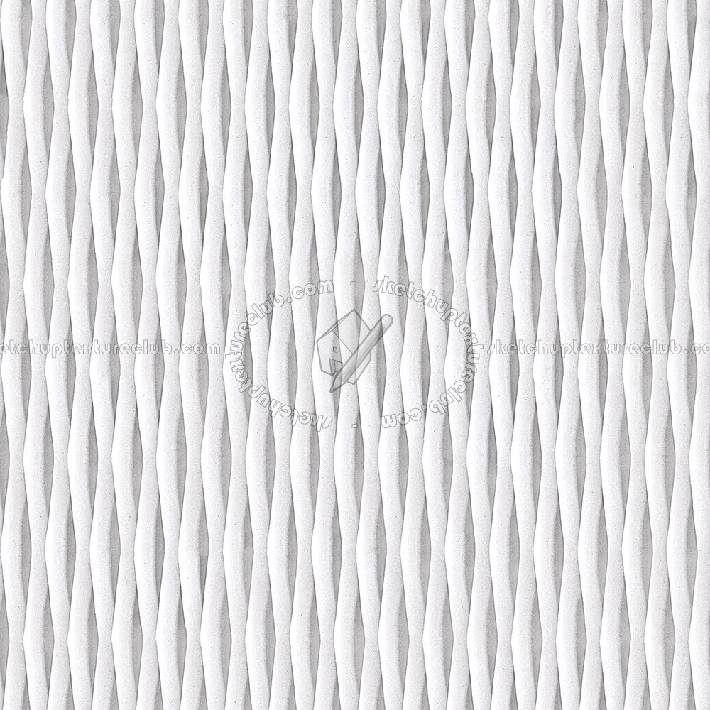Textures   -   ARCHITECTURE   -   DECORATIVE PANELS   -   3D Wall panels   -   White panels  - White interior 3D wall panel texture seamless 02979 (seamless)